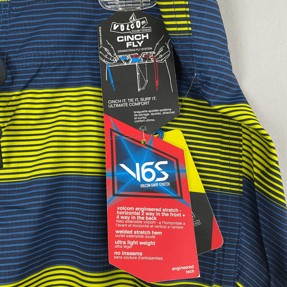 Volcom V6S Stripe Men’s Board Shorts Size 30 - Picture 4 of 9